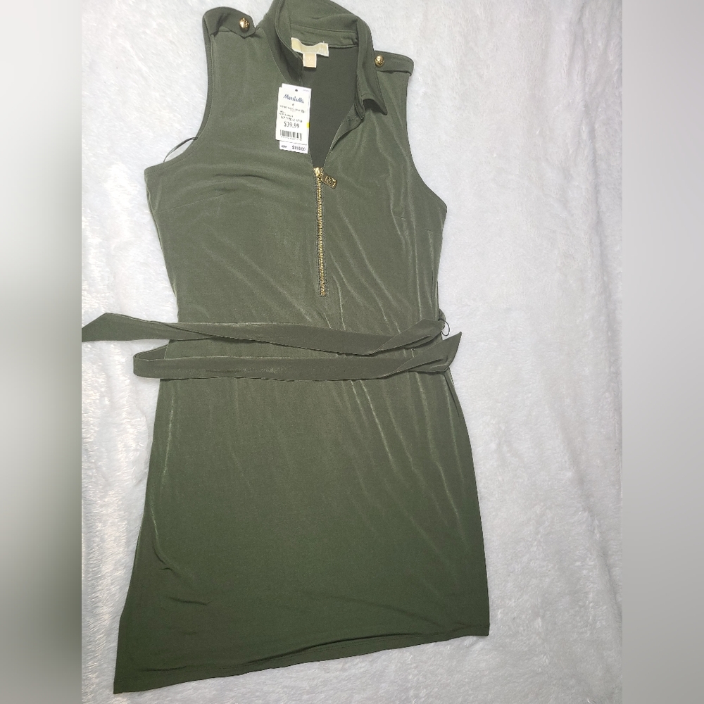 Micheal Kors women olive green dress